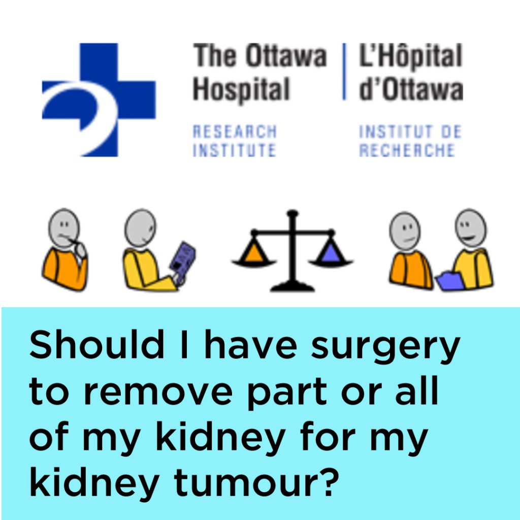 surgery Decision aid for patients considering surgery for their kidney tumour